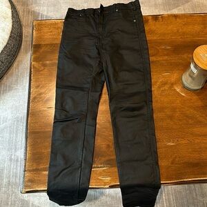 Lexy skinny dr. Denim black metallic pants like new